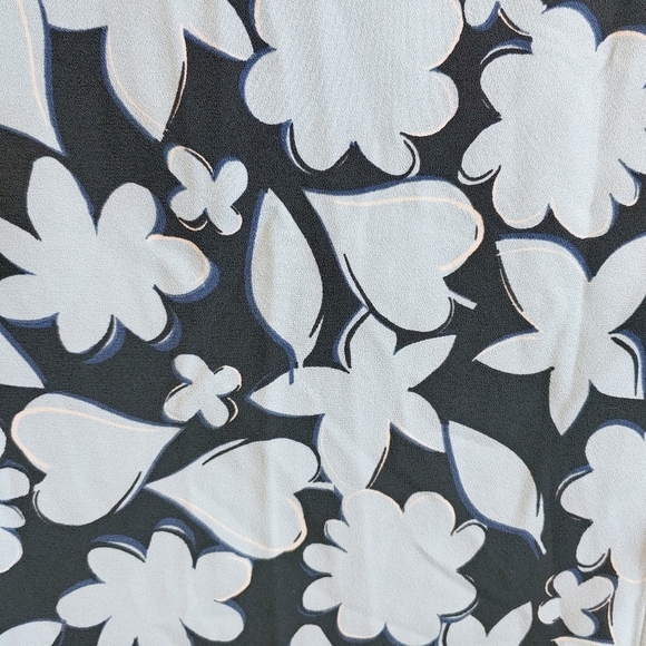 Eloquii Blue Floral Tie Sleeves Button Front Dress Sz 16 Easter Spring Casual - Picture 2 of 12